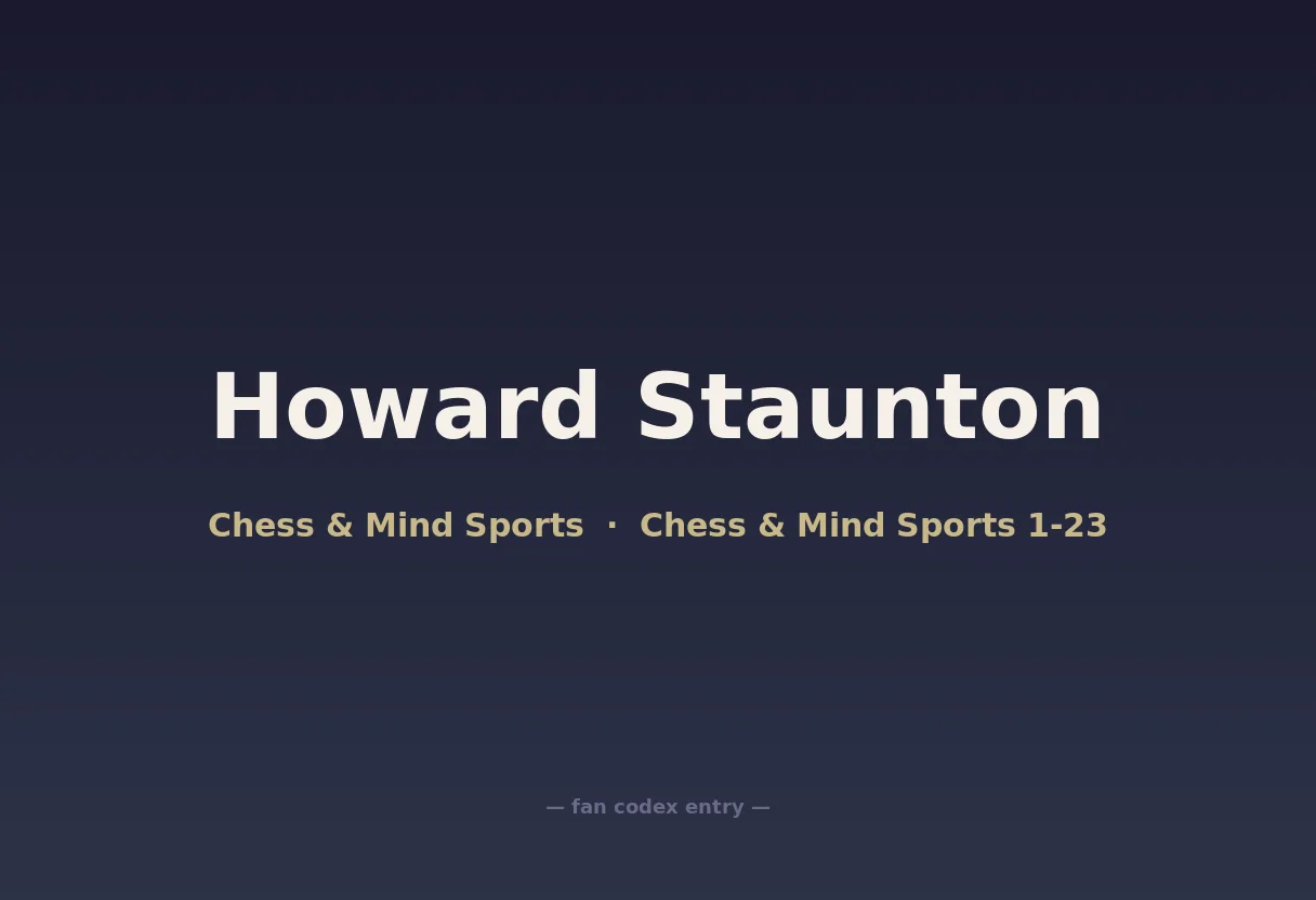 Howard Staunton