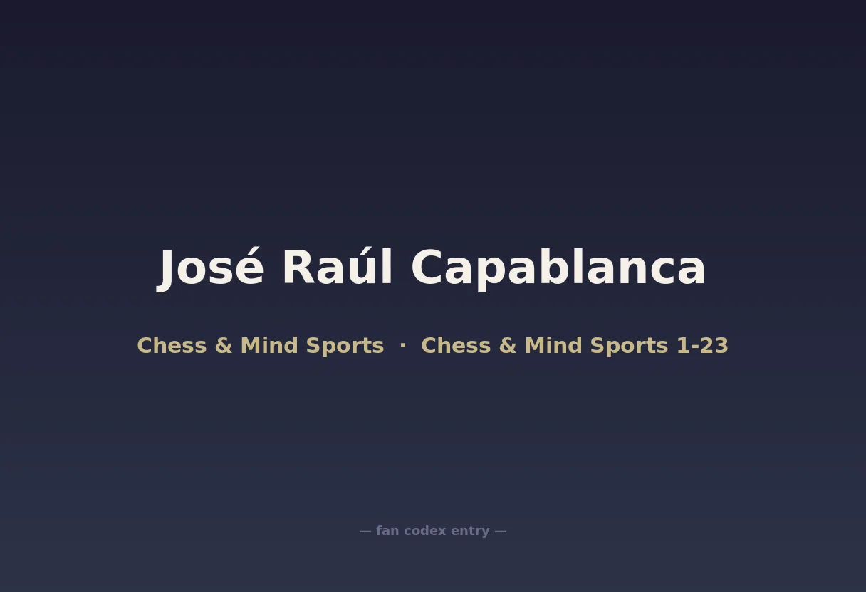 José Raúl Capablanca